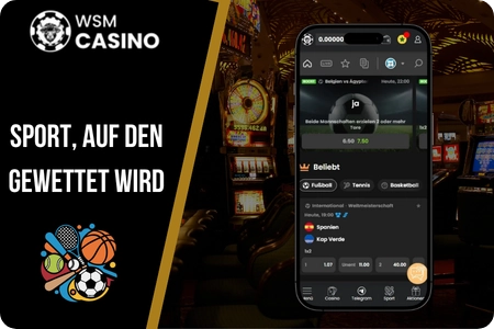 WSM Casino Wetten auf Sport